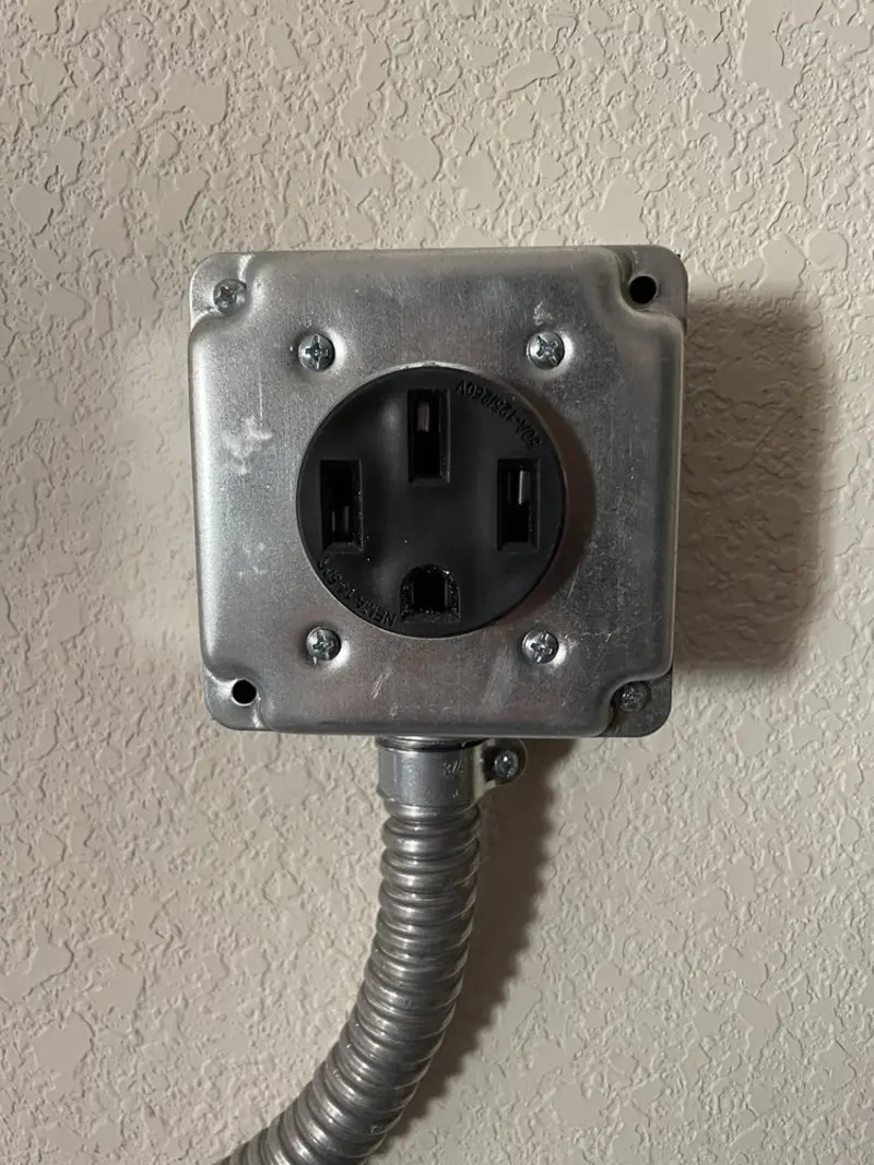 NEMA 14-50 outlet installed for Smart Home Electrical in Woods Creek